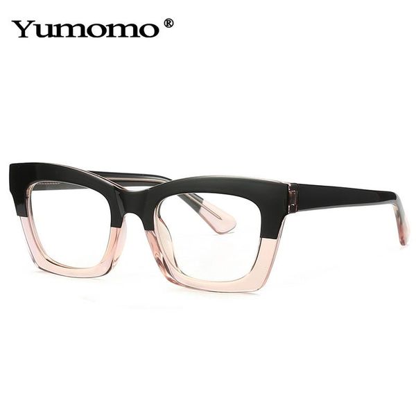 

retro cat eye women spring glasses frame clear anti-blu-ray eyewear men fashion optical frame stainless steel wire arm, White;black