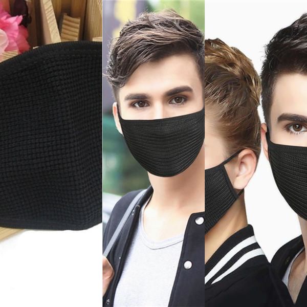 

face cover pm2.5 mouth anti-bacterial mask respirator dustproof washable reusable ice silk cott 04sn