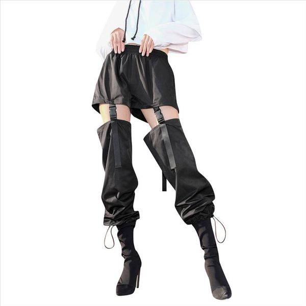 

2021 new summer jeans woman pants casual solid pants pockets loose mid waist cargo trousers denim jean femme 2021jun18, Blue