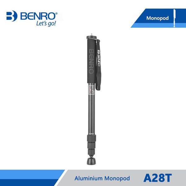 

benro a28t monopod professional aluminium monopods for camera without 3-leg locking base 4 joint max load 12kg dhl ing