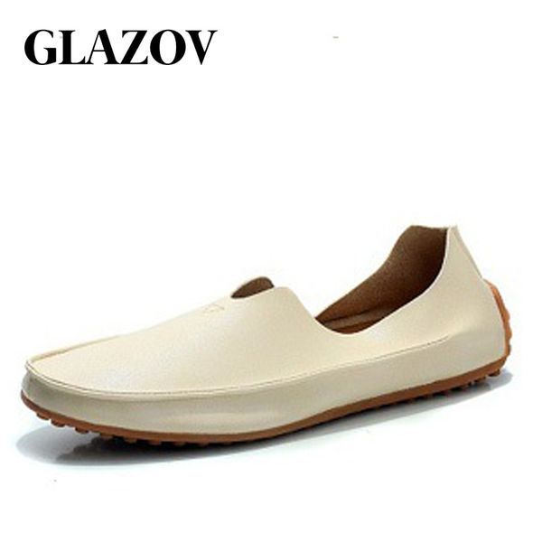 

comfortable casual summer style holes leather loafers classics light moccasins men oxfords driving shoes, Red;white