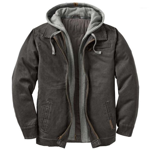 

casual winter men jacket color block zip pocket loose hooded hoodies long sleeve oversize 4xl outwear fashoin coat autumn 1, Black;brown