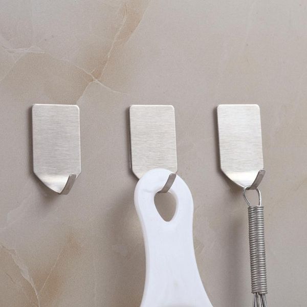 

hooks & rails 4pcs 304 stainless steel hang storage hook strong nail-for bathroom kitchen organizer towel holder hange