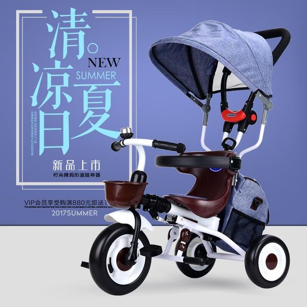 

edgar genuine children folding tricyle rider cart baby 1-3-5 year old children's bike