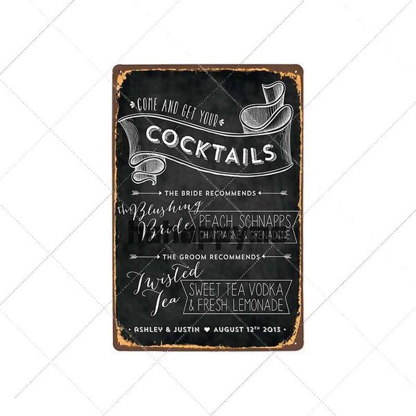 

вход бар коктейль налет vintage pub тарелки настенные 20х30см martini ретро декоративные куба mojito club drink metal подпись yxllbr mx_home