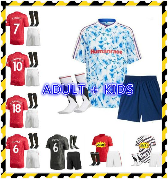 

kids 2020 20021 cavani third white pogba rashford b.fernandes soccer jerseys football jersey shirts 20 21 utd uniforms, Black;yellow