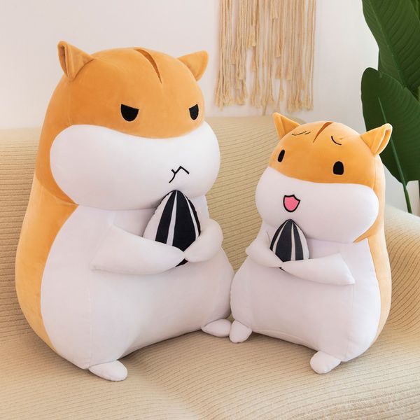 

factory direct sales creative new hamster doll rat year plush toy cute hug melon seeds fat hamster expression pack