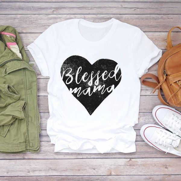 

women love heart mama fashion cute pint clothes summer shirt t-shirts t graphic female ladies womens tee t-shirt, White
