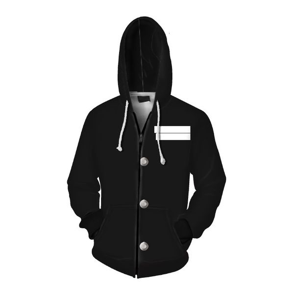 

2021 new men hoodies for anime demon slayer agatsuma zenitsu cosplay hoodie jacket kiu no yaiba casual sweatshirts 48pc, Black