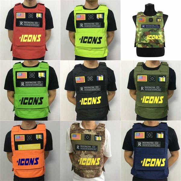 

airsoft tactical vest molle combat assault protective clothing plate carrier tactical vest 7 colors cs outdoor clothing hunting vest#954, Black;green