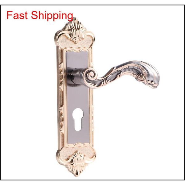 

european style retro door handle lock aluminum alloy vintage interior bedroom lock anti-theft home room safety do qylxzg yh_pack