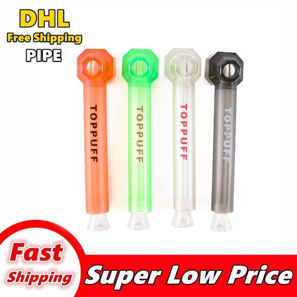 

New TOPPUFF top puff acrylic bong portable screw-on water pipe Glass Shisha Chicha Smoking Tobacco Herb Holder instant screw on Hookah