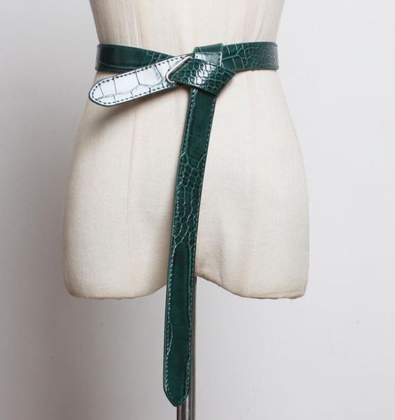 

women's runway fashion pu leather cummerbunds female dress corsets waistband belts decoration wide belt r2401, Black;brown