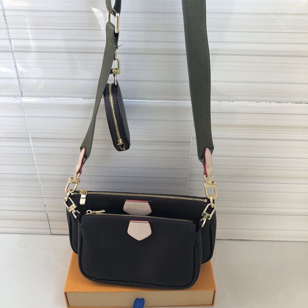 

2020 designer handbag wallet genuine leather old flower one shoulder messenger bag lady wallet 3 wallet factory sale ing