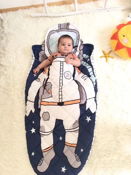 

500g pure cotton astronaut boy girl children's style sleeping bag baby bed