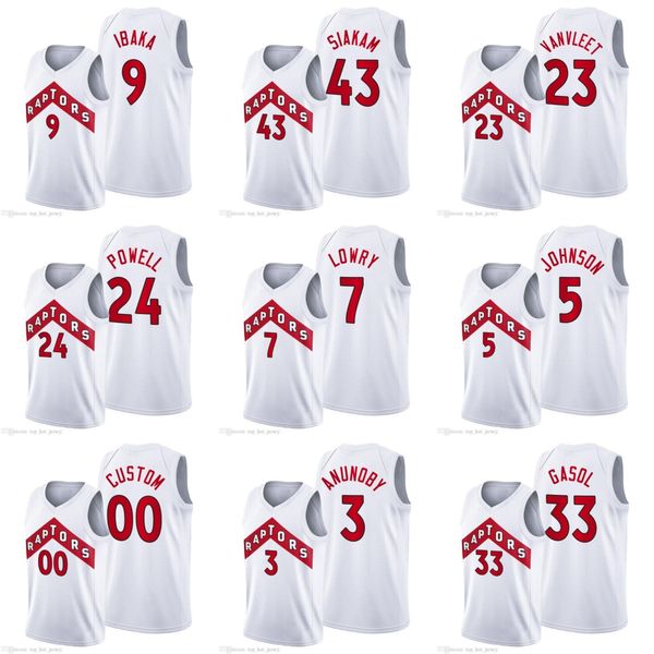 

toronto raptors men kyle lowry og anunoby norman powell pascal siakam white association custom edition 2020-21 jersey, Black
