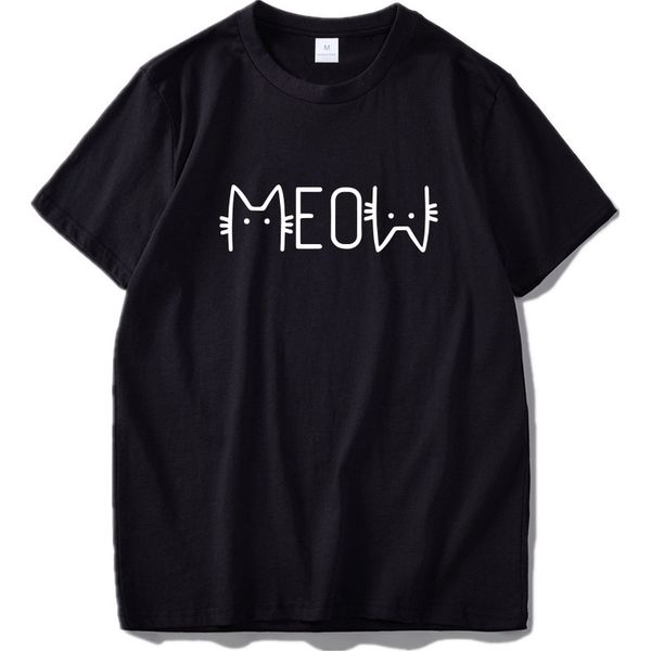 

t shirt meow creative design cat letter print tshirt short sleeve eu size new arrival summer tee sport hooded sweatshirt hoodie