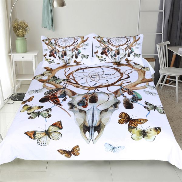 

3d designs horn butterfly bedding set queen king size reactive printing good fastness cartoon designs tiger leopard linon cat seatacion