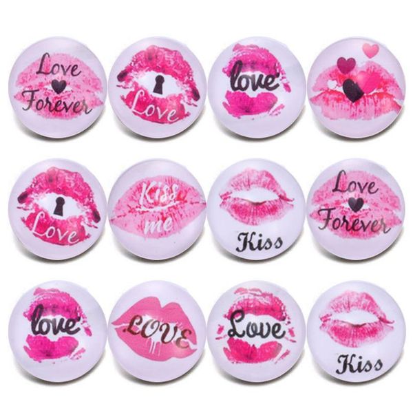 

10pcs/lot new mixed snap jewelry purple lavender print glass cabochon fit 18mm glass snap buttons for diy snap bracel jlludb