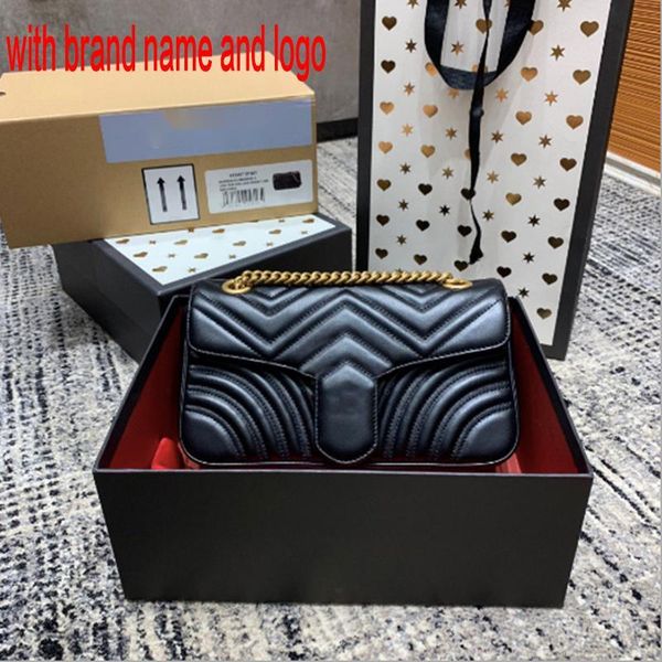 

black hand bag lady bag shoulder plain black genuine leather versatile chains zipper and hasp luxurys designers bags shoulder bag 4vo4i qynf