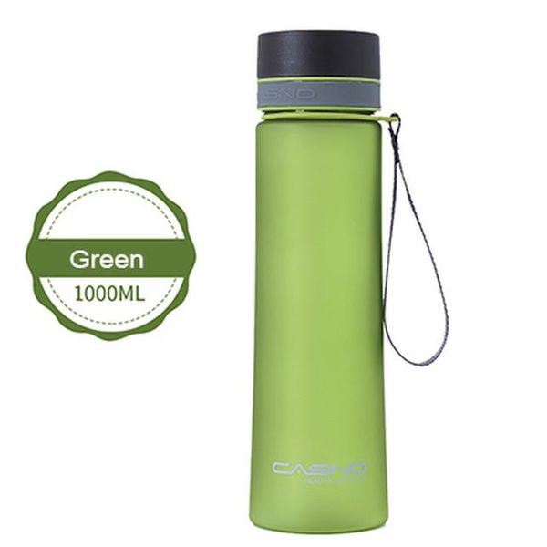 

large capacity 1000ml plastic water bottle with rope portable outdoor space bottle hiking camping travel bottle bpa wmtkyt yyysports