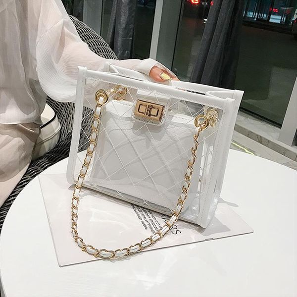 

сак 2020 satchel сумки женщин сумка clear jelly прозрачный пвх сумка цвета конфеты tote конструктора кошельки crossbody болса