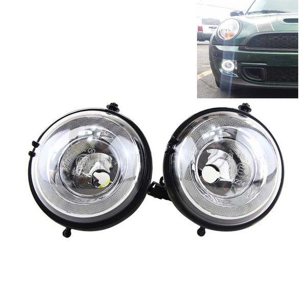 

2pcs led drl daytime running light halo fog lamp kit for cooper r55 r56 r58 r60 countryman r61 paceman f56