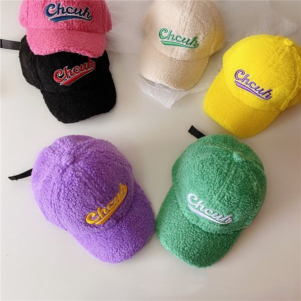 

children hats for autumn and winter new warm cap cartoon wool baby baseball cap wholesale tide kids hats, Blue;gray