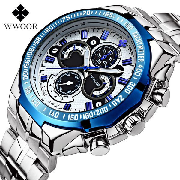 

motion fund brand mans watch for mens steel bring noctilucent quartz movement type non mechanics waterproof surface male surface wristwatch, Slivery;brown