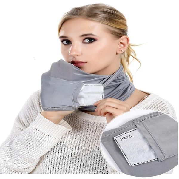 

factorypvjpneck 1 pc solid color elastic head gaiter tube dustproof bandana half face scarf outdoor cycling acce