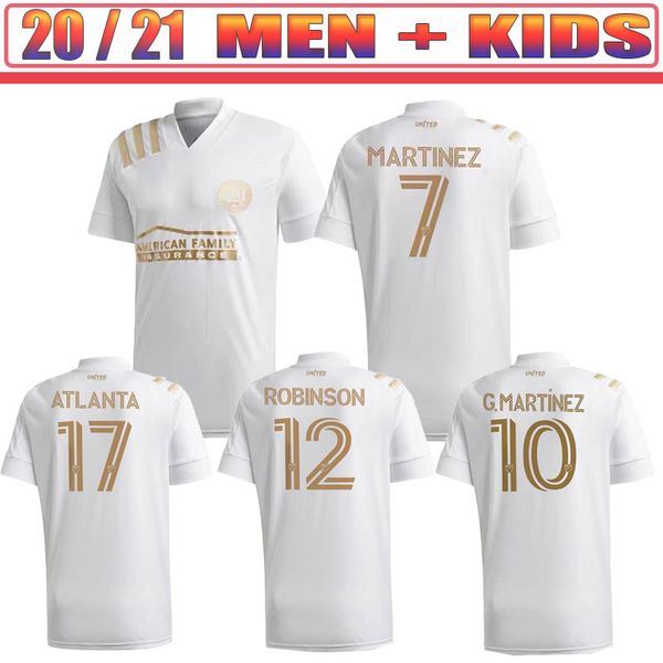 

men+kids 2020 2021 mls parley atlanta united fc soccer jersey 20 21 barco garza jones villalba mccann martinez almiron football shirts, Black;yellow