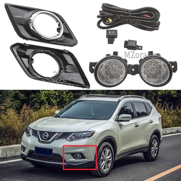 

for x trail t32 rogue 2014-2020 fog lights led fog light headlight switch harness cover lamp assembly frame grilles