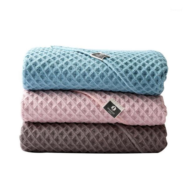 

plaid towel set shower face bath towels home bathroom l microfiber fabric badhanddoek toalha de banho serviette de bain1