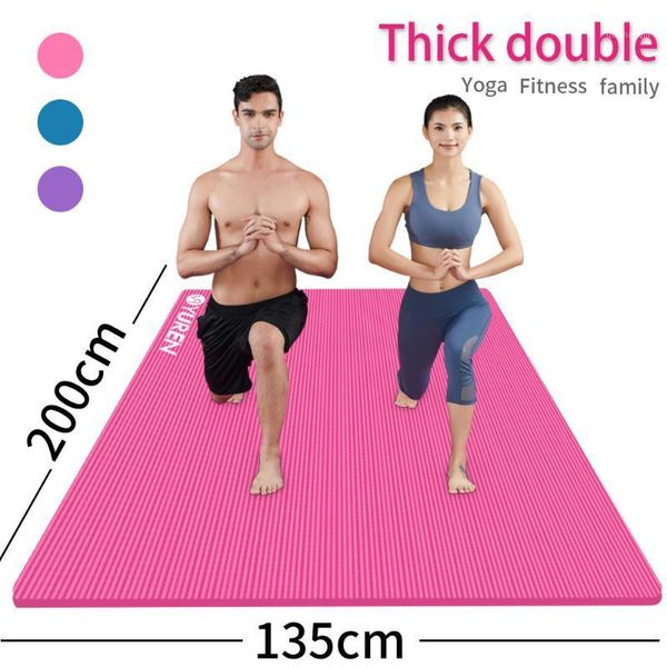 

yoga mats yuren extra large mat 200x135cm ultra thick 20mm eco nbr foam home gym cardio pilates fitness sport comfort workout1