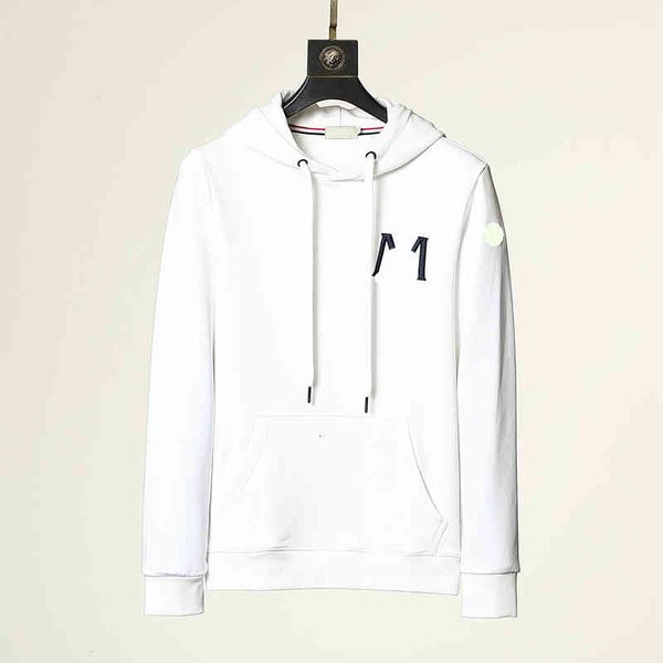 

Men's Hoodies & Sweatshirts Brand Designer French Mens women Embroidered Letter badge hooded 001 QOKD, Black