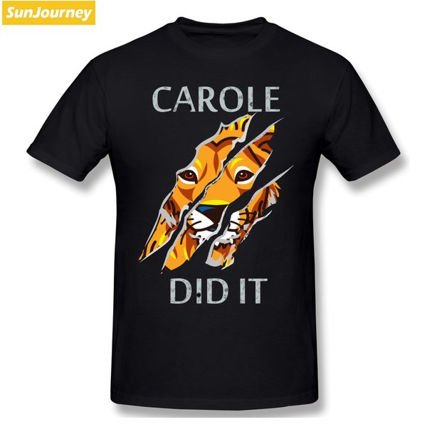 

tiger king carole men t shirt big size cotton crewneck short sleeve t-shirts for men sport hooded sweatshirt hoodie