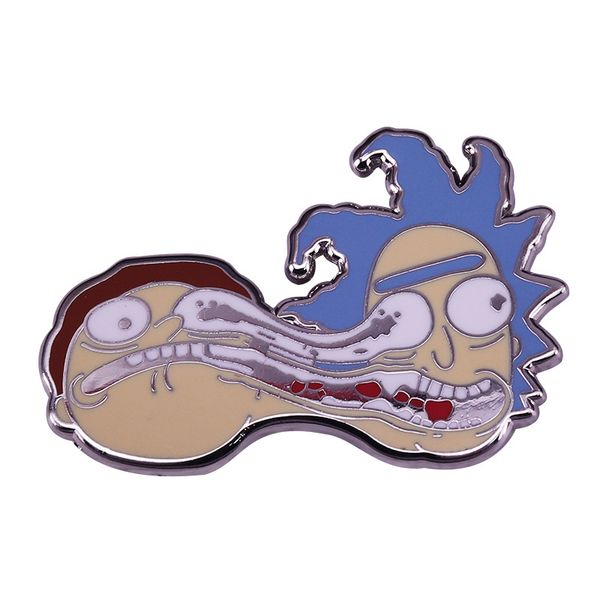 

rick enamel pin, Blue