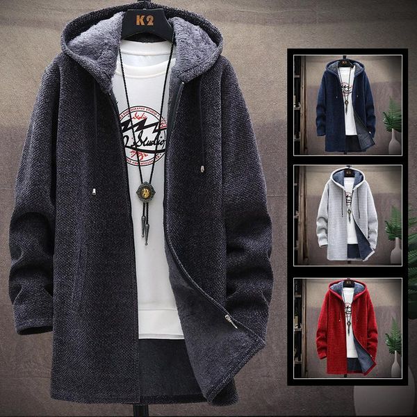 

new style brushed and thick jacket male korean-style slim fit warm solid color trend boys winter on clothes, White;black