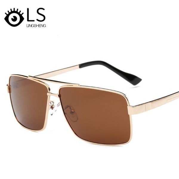 

ls mens sunglasses wholesale classic polarizer men's sunglasses big frame retro polarized driving glasses yb037, White;black