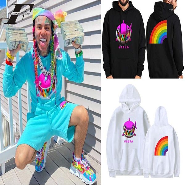 

new arrival 6ix9ine hoodies sweatshirts women/men casual pullover streetwear sudadera hombre female clothes1, Black