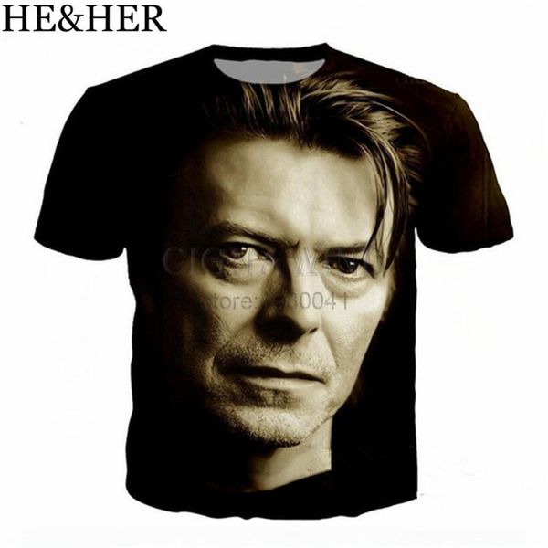 

men david bowie 3d print shirts oversized horror oversized men clothing