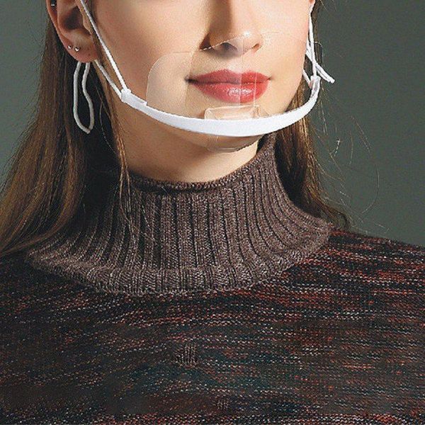 

прозрачная маска противотуманным маска для ресторана и отеля официанта шеф охраны окружающей среды пластиковые противотуманно модель wmtlxl