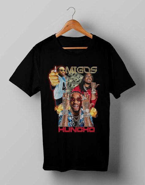 

vintage quavo huncho migos hip hop retro size s m l xl 2xl printed short sleeve men hoodie designers t shirts sweatshirt