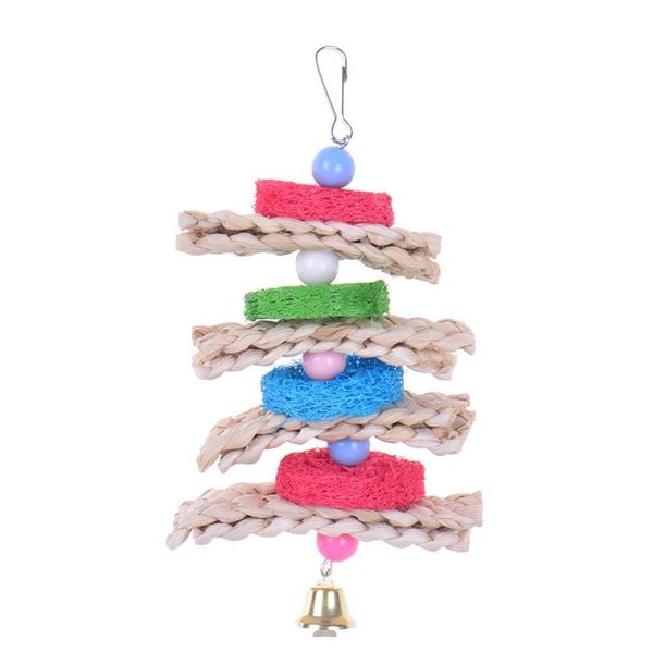 

new towel gourd bird toys handmade pets parrot toys healthy log playing chewing pecking toy toys for par qylnxf new_dhbest