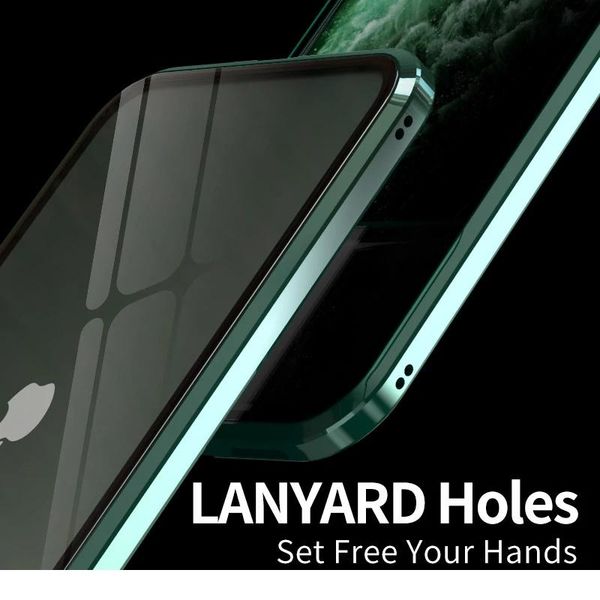 

magnetic privacy glass case for iphone 12 11 pro max se anti-spy 360 protective magnet case for iphone xs wmtfsr