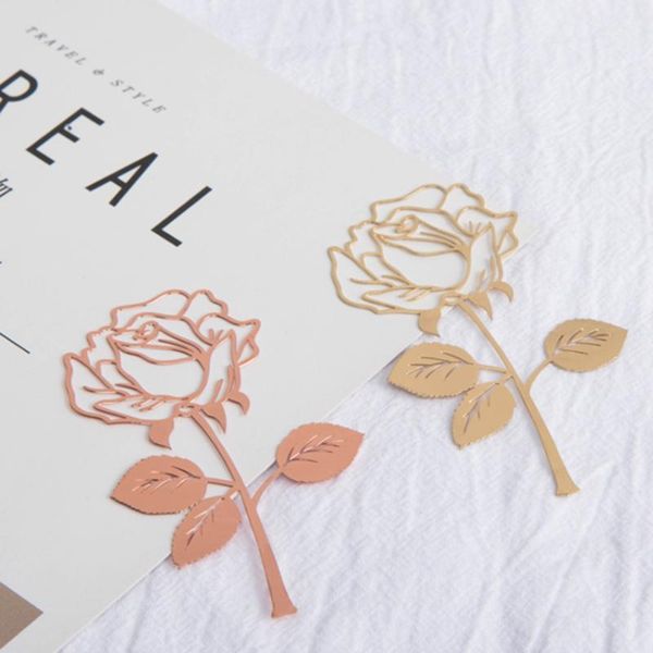 

creative rose bookmark children student reading book bookmarks, decoration book mark ornaments stationery greeting cards gifts1
