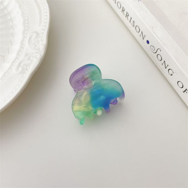 

length 3 cm small mini size colorful cross hair clamps women pattern model acetic acid bang claw clips wash shower ponytail headdress hairpi, Slivery;golden