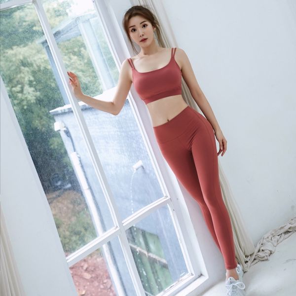 

l81pk 2020 yoga dress net red strap thin belt h slim body shoulder sports training strap shoulder new fashion sweat absorption quick dry leg, Gray