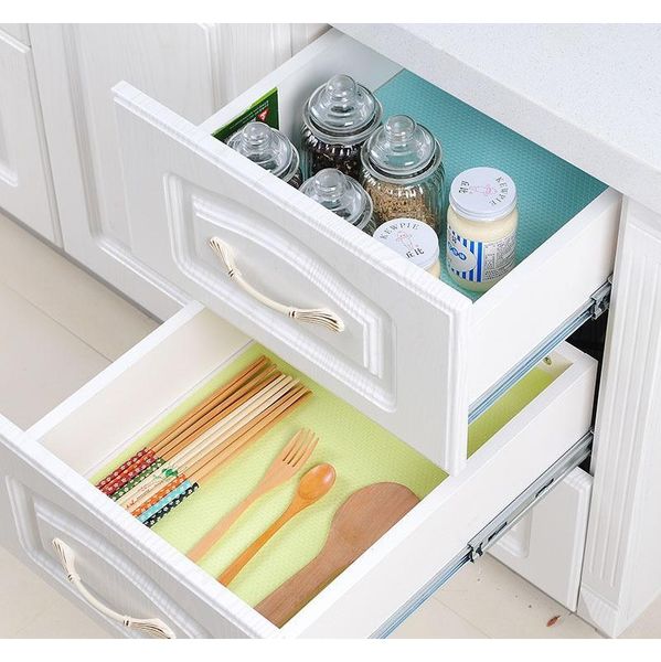 

wholesale 4pcs/set 45*30cm cut antifouling refrigerator cabinet mat waterproof cleanable insulation pad moisture pr bbyyht packing2010