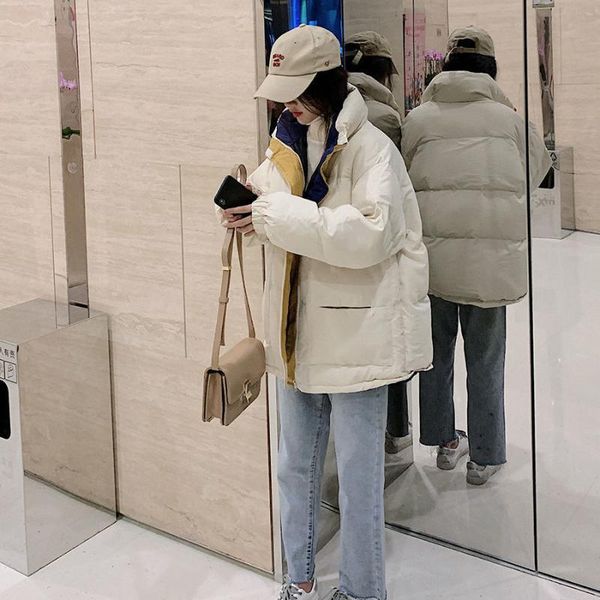 

down quilted cotton cloth cotton-padded clothes women's 2020 new korean winter jacket winter cotton-padded jacket, Black